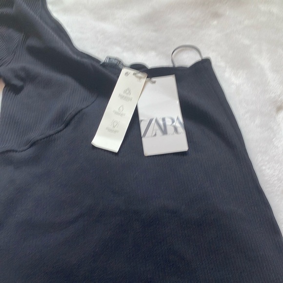 Zara: Black One-Shoulder Dress- M - Picture 7 of 14